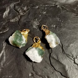 Agate mousse - pendentif brut